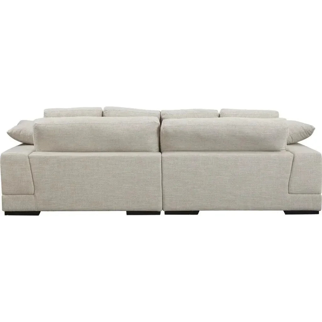 Plunge Cream Sectional Sofa Sahara - LOOMLAN - Moe's Home - Sectionals