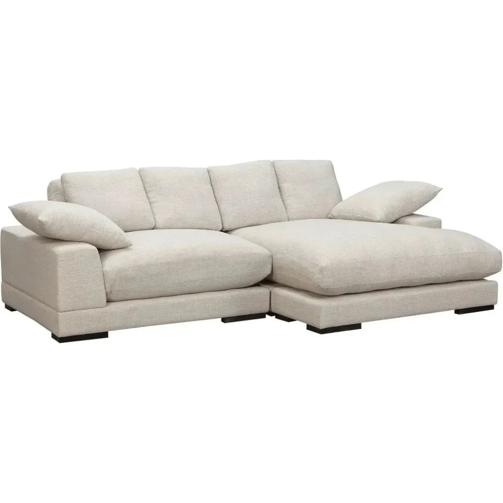 Plunge Cream Sectional Sofa Sahara - LOOMLAN - Moe's Home - Sectionals
