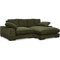 Plunge Performance Fabric Green Sectional-Modular Sofas-Moe's Home-LOOMLAN