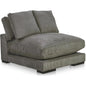 Plunge Performance Fabric Grey Slipper Chair-Modular Components-Moe's Home-LOOMLAN