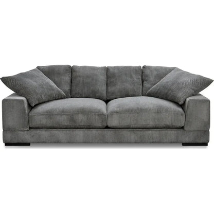 Plunge Performance Fabric and Plywood Grey Sofa - LOOMLAN - Moe's Home - Sofas & Loveseats