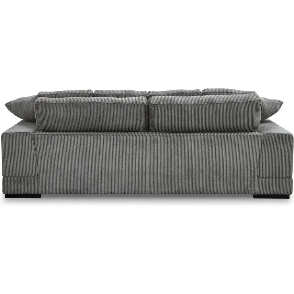 Plunge Performance Fabric and Plywood Grey Sofa - LOOMLAN - Moe's Home - Sofas & Loveseats