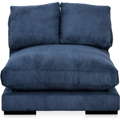 Plunge Performance Fabric Navy Blue Slipper Chair-Modular Components-Moe's Home-LOOMLAN