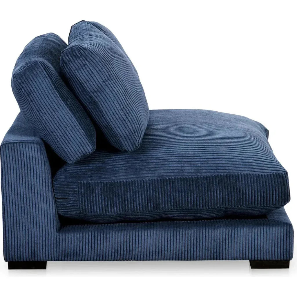 Plunge Performance Fabric Navy Blue Slipper Chair-Modular Components-Moe's Home-LOOMLAN