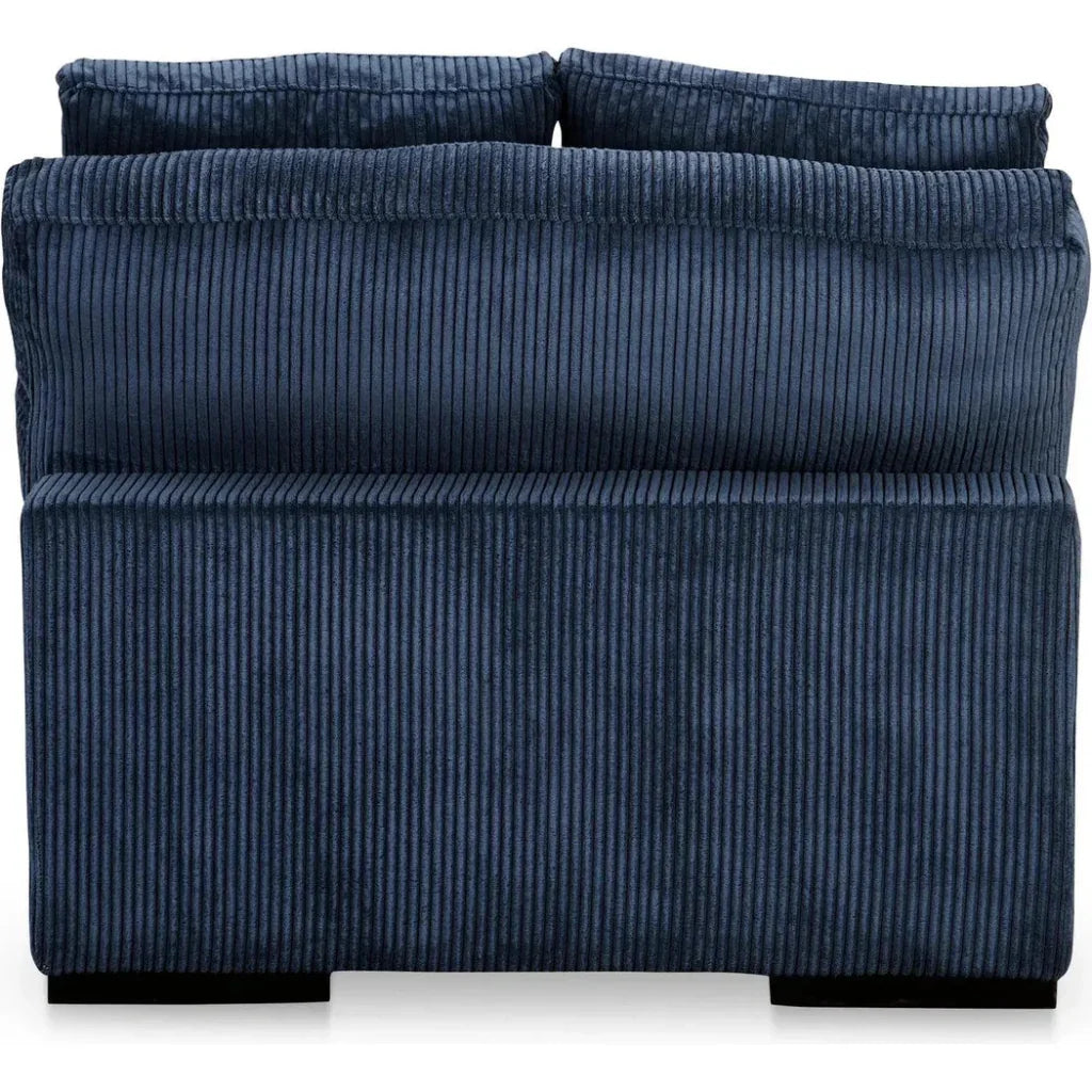 Plunge Performance Fabric Navy Blue Slipper Chair-Modular Components-Moe's Home-LOOMLAN
