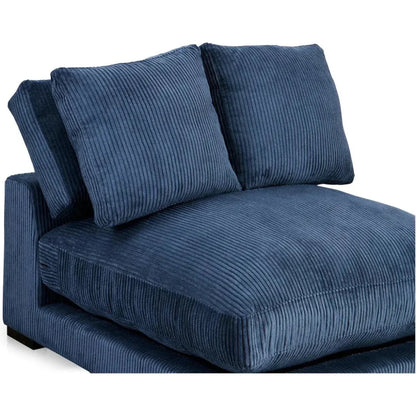Plunge Performance Fabric Navy Blue Slipper Chair-Modular Components-Moe's Home-LOOMLAN