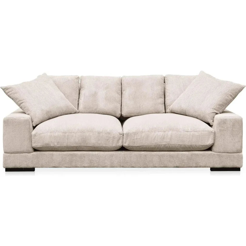 Plunge Performance Fabric and Plywood Brown Sofa - LOOMLAN - Moe's Home - Sofas & Loveseats