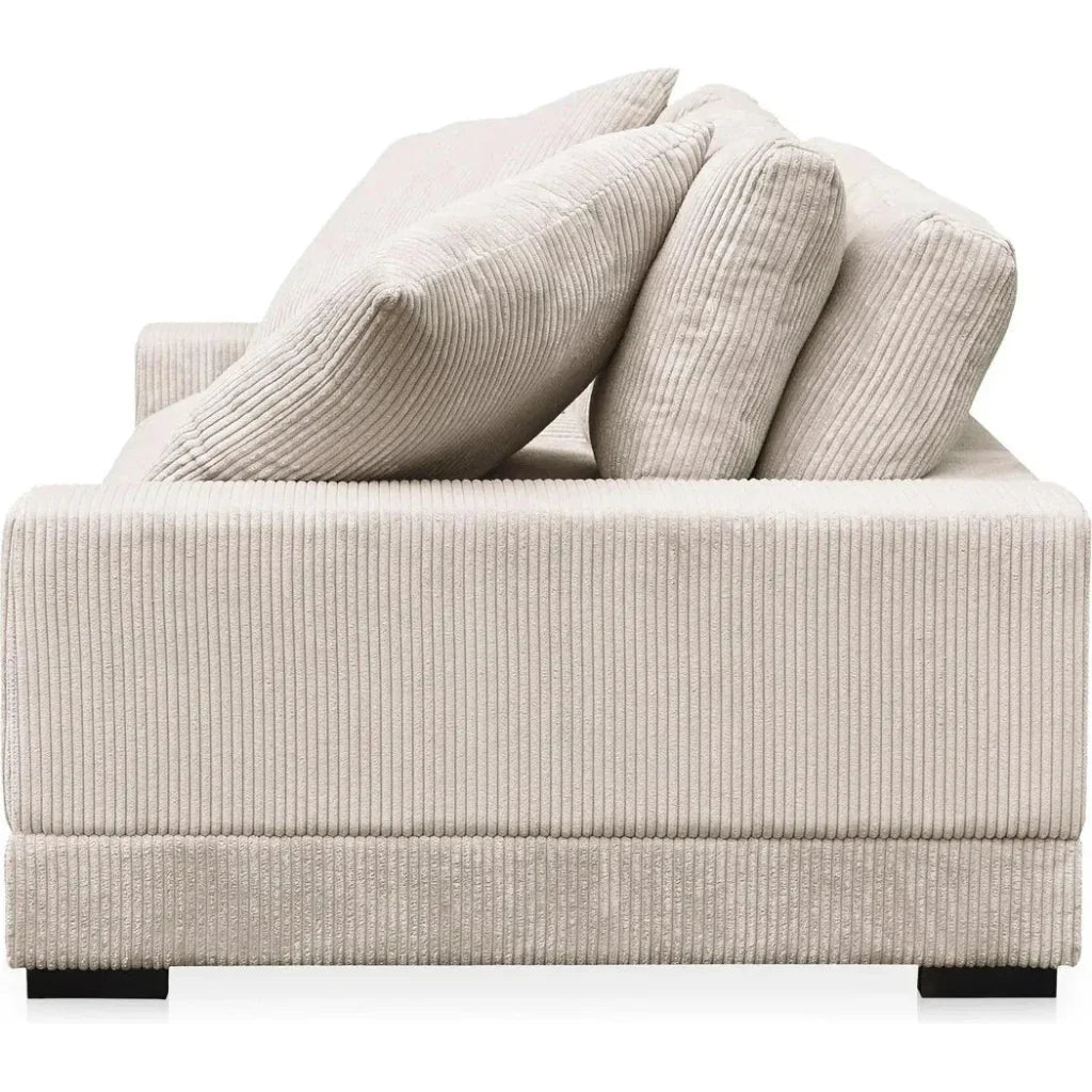 Plunge Performance Fabric and Plywood Brown Sofa - LOOMLAN - Moe's Home - Sofas & Loveseats