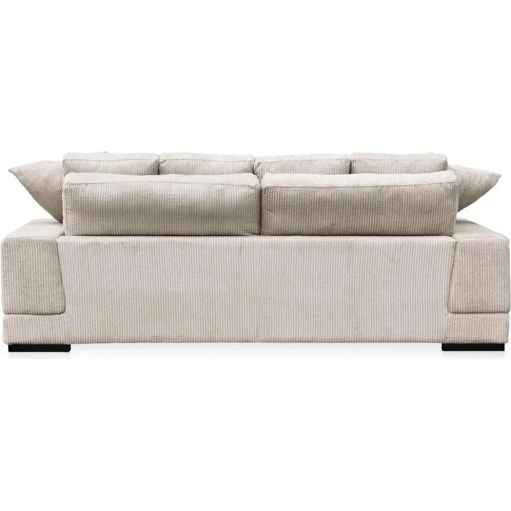 Plunge Performance Fabric and Plywood Brown Sofa - LOOMLAN - Moe's Home - Sofas & Loveseats