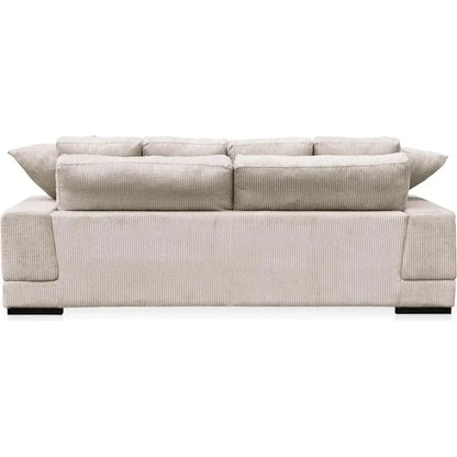 Plunge Performance Fabric and Plywood Brown Sofa - LOOMLAN - Moe's Home - Sofas & Loveseats