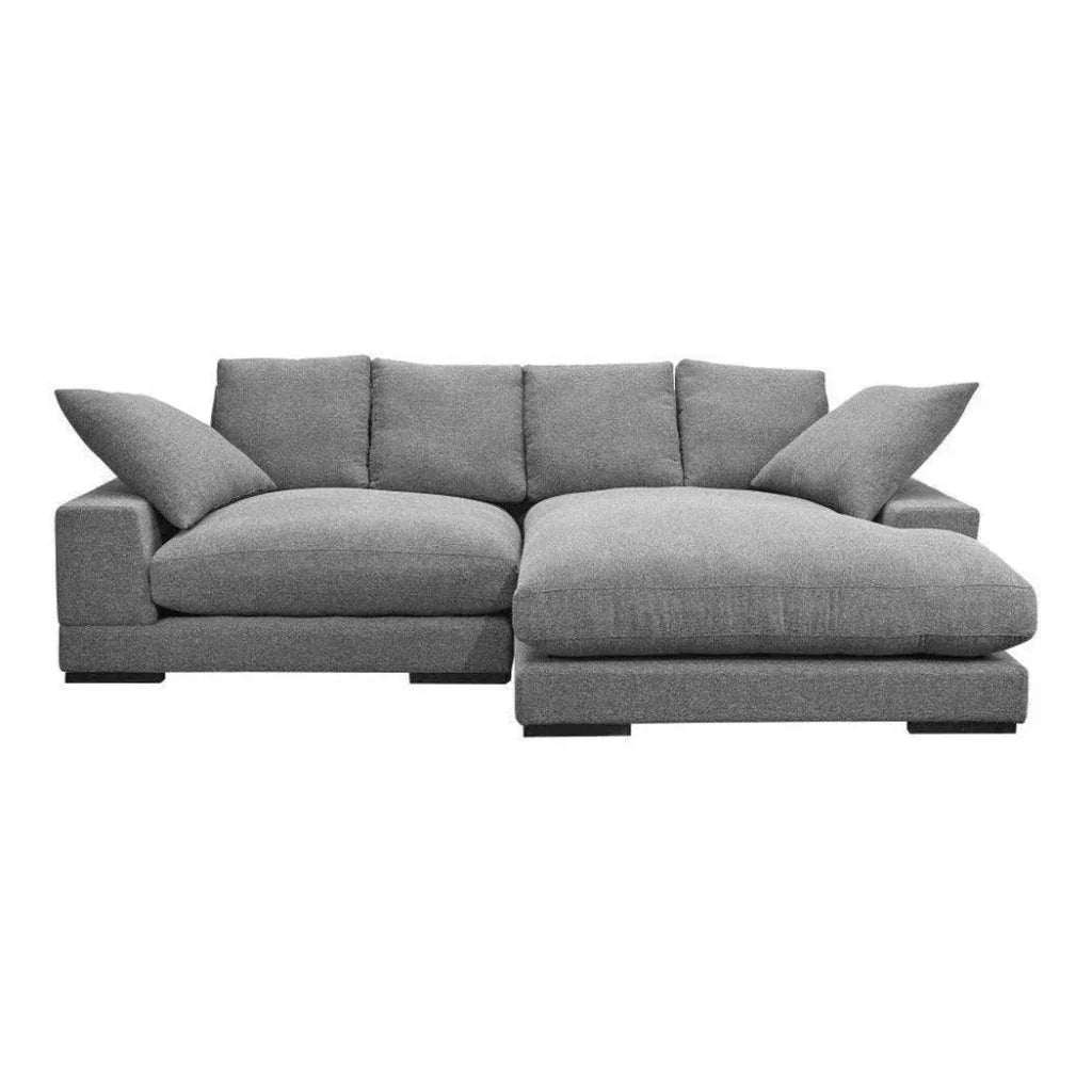 Plunge Reversible Chaise Sectional Grey - LOOMLAN - Moe's Home - Sectionals