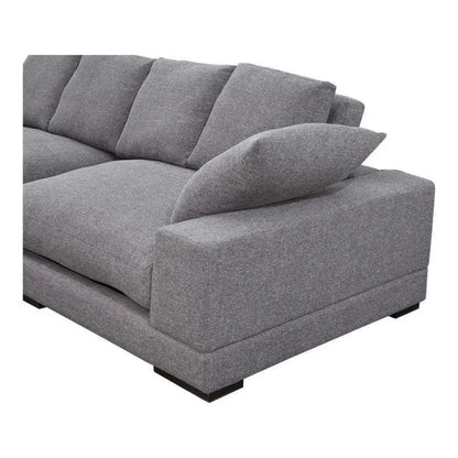 Plunge Reversible Chaise Sectional Grey - LOOMLAN - Moe's Home - Sectionals