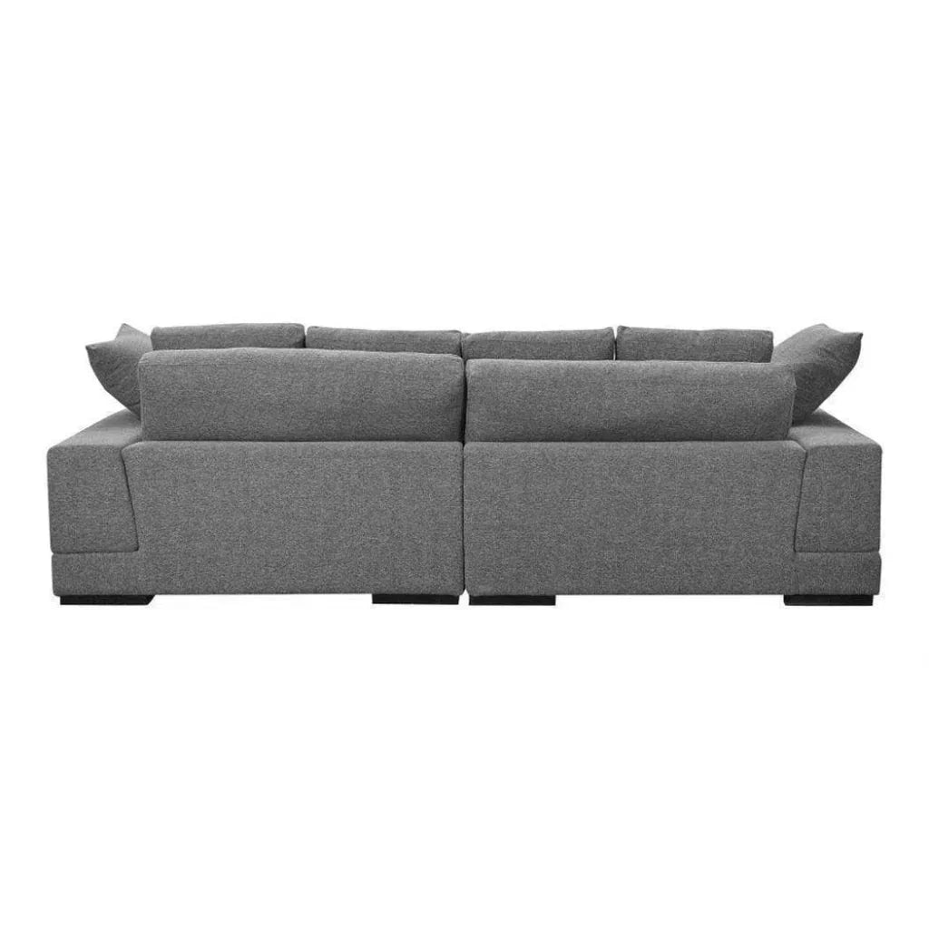Plunge Reversible Chaise Sectional Grey - LOOMLAN - Moe's Home - Sectionals