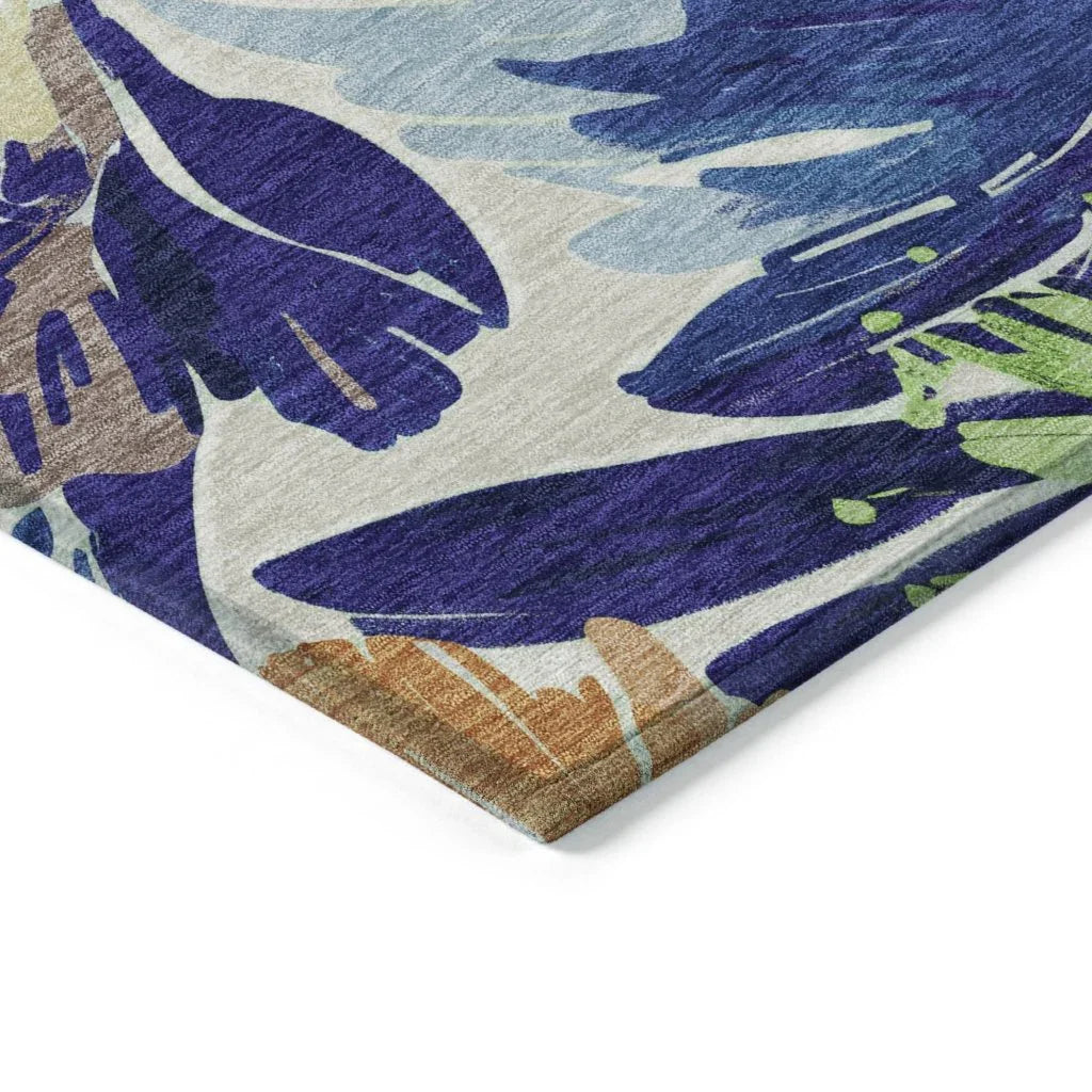 Plyven Blue Washable Indoor - Outdoor Rug - LOOMLAN - LOOMLAN Rugs - Outdoor Rugs