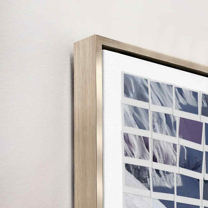 Polaroid Snowboarder Hand Crafted Canvas Art