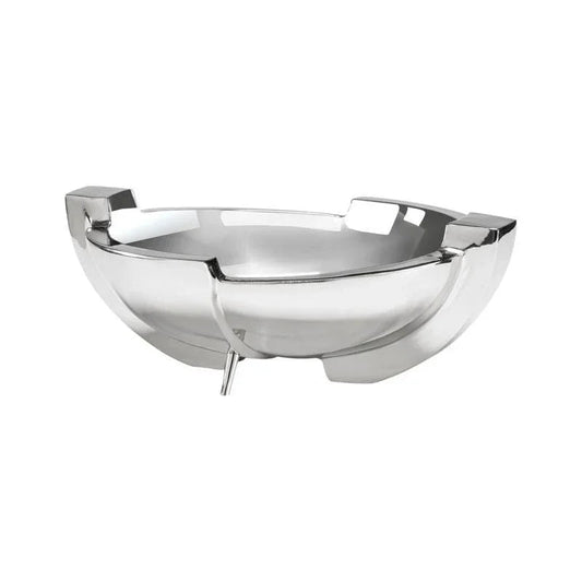 Polished Nickel Finished Contemporary Bowl - LOOMLAN - Wildwood - Boxes & Bowls