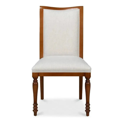Polk Wood Brown Armless Side Chair 2PC - LOOMLAN - Sarreid - Accent Chairs