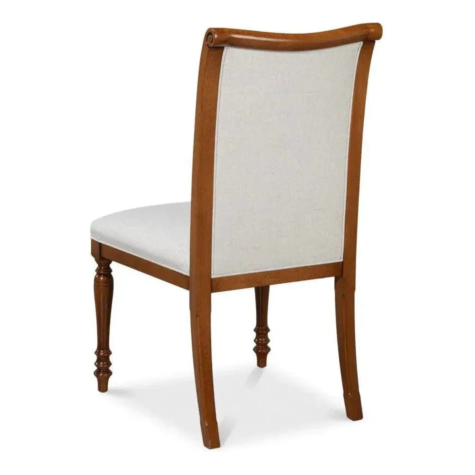 Polk Wood Brown Armless Side Chair 2PC - LOOMLAN - Sarreid - Accent Chairs