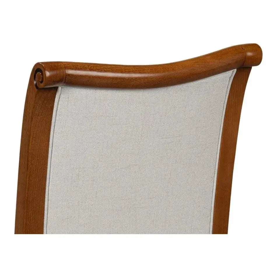 Polk Wood Brown Armless Side Chair 2PC - LOOMLAN - Sarreid - Accent Chairs