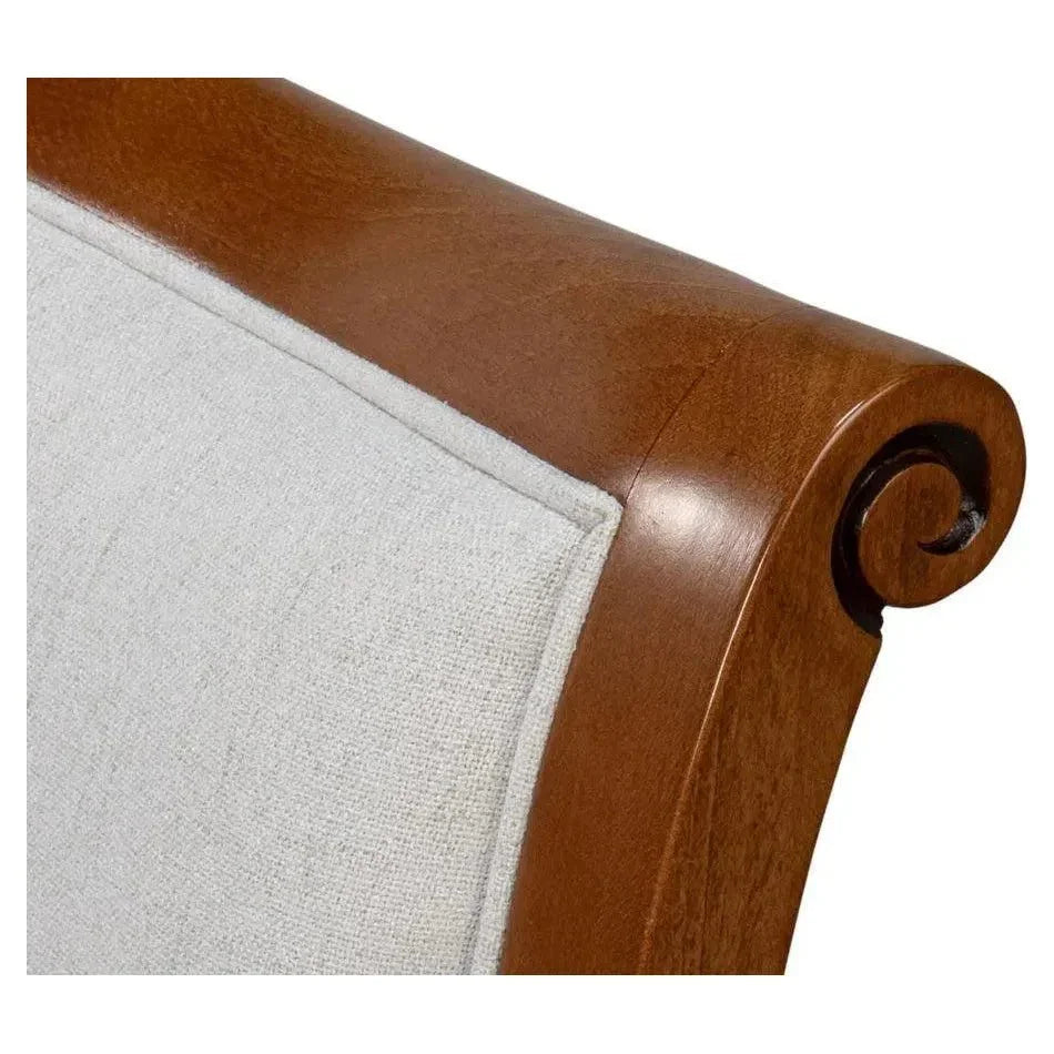 Polk Wood Brown Armless Side Chair 2PC - LOOMLAN - Sarreid - Accent Chairs