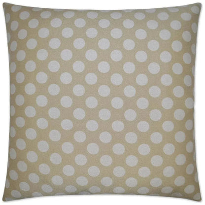 Polka Dots Cream Throw Pillow With Insert - LOOMLAN - D.V. Kap - Throw Pillows