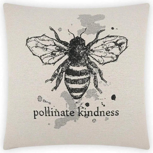 Pollinate White Throw Pillow With Insert - LOOMLAN - D.V. Kap - Throw Pillows