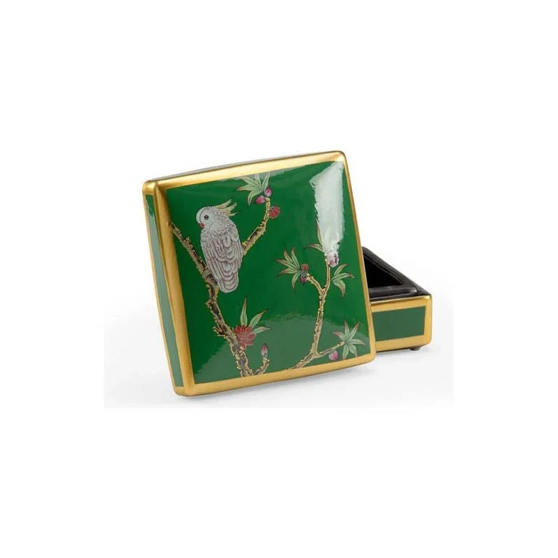 Polly Davis Green Glazed Ceramic Box - LOOMLAN - Wildwood - Boxes & Bowls