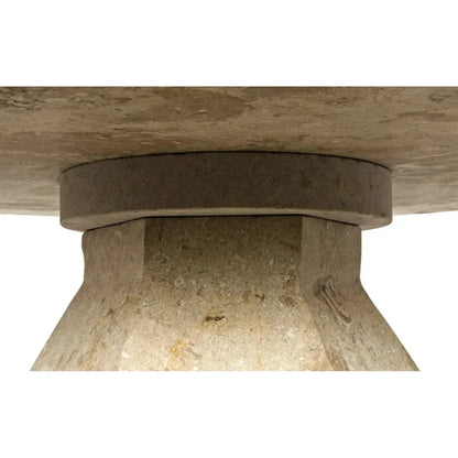 Polyhedron Geometric Marble Side Table