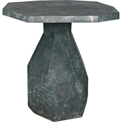 Polyhedron Geometric Marble Side Table