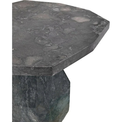 Polyhedron Geometric Marble Side Table
