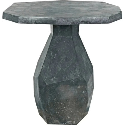 Polyhedron Geometric Marble Side Table