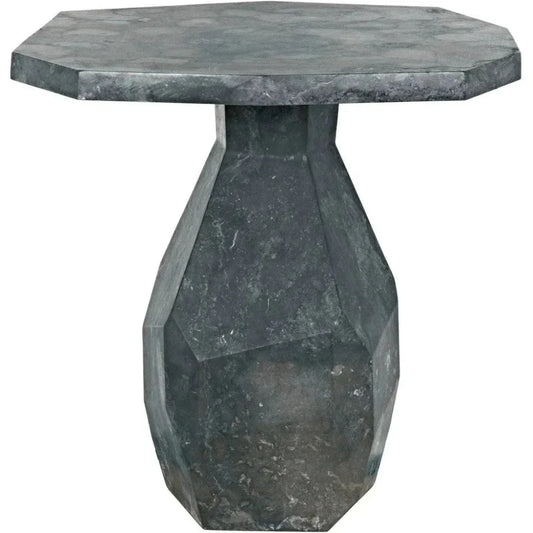 Polyhedron Geometric Marble Side Table