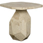 Polyhedron Geometric Marble Side Table