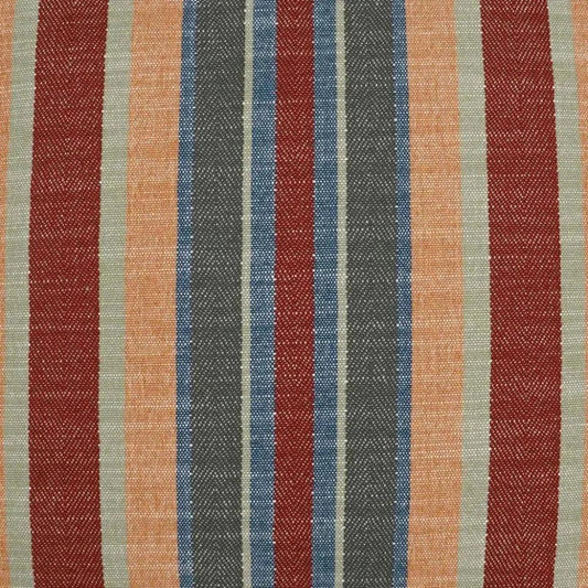 Ponce Lodge Western Chic Stripes Red Large Throw Pillow - LOOMLAN - D.V. Kap - Throw Pillows