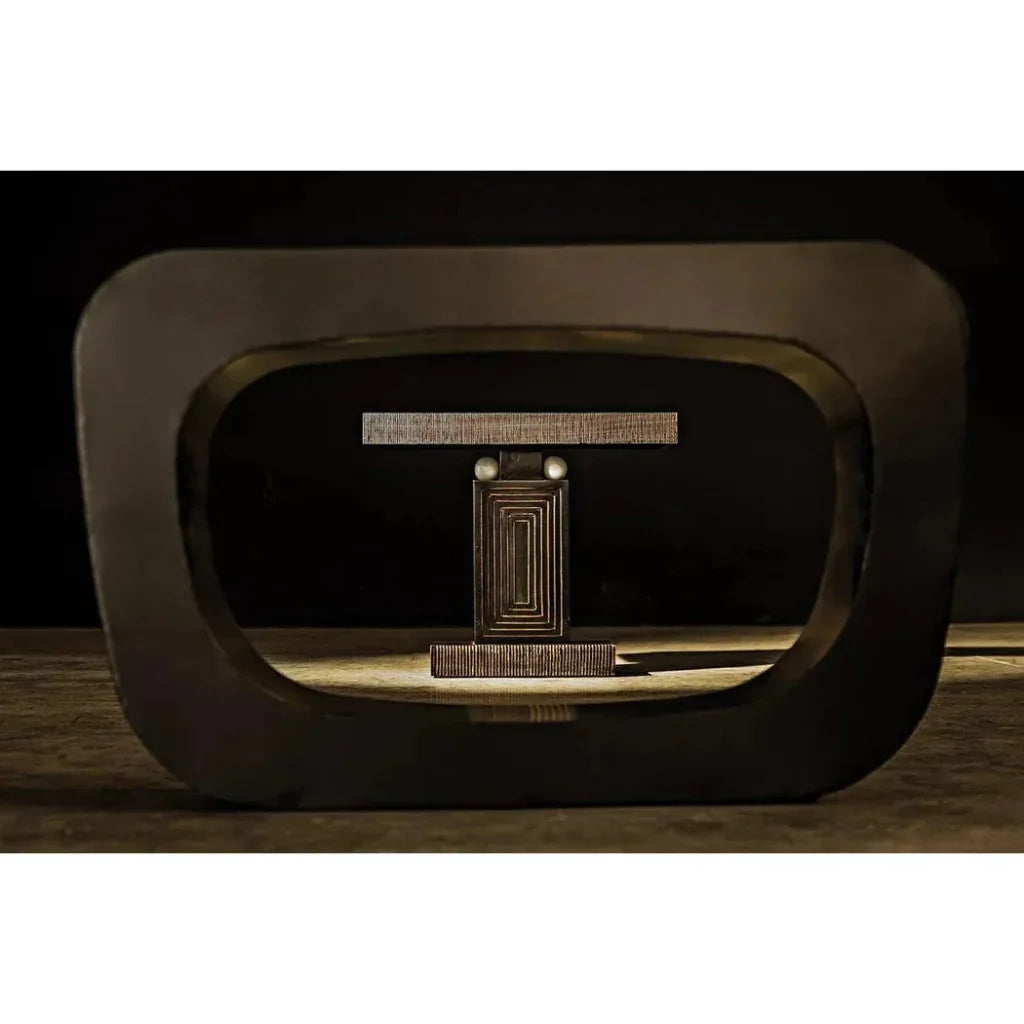 Ponte Console, Black Steel - LOOMLAN - Noir - Console Tables