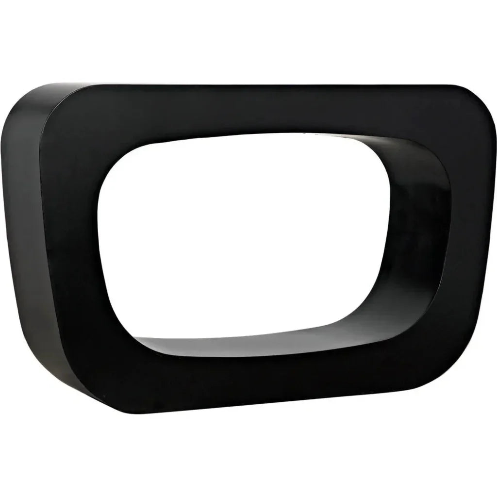 Ponte Console, Black Steel - LOOMLAN - Noir - Console Tables