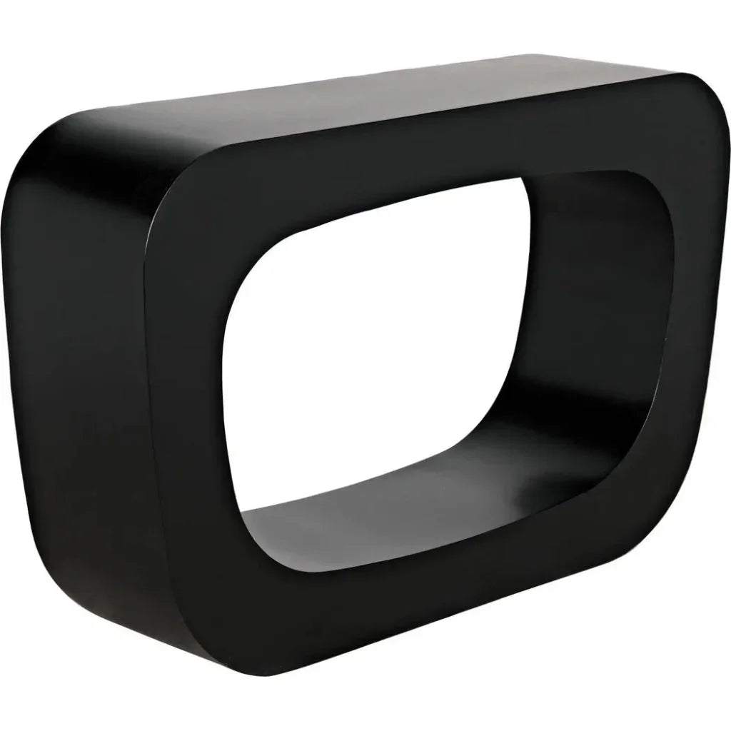 Ponte Console, Black Steel - LOOMLAN - Noir - Console Tables