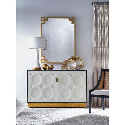 Ponzio Two Drawer Brown Cabinet - LOOMLAN - Chelsea House - Accent Cabinets