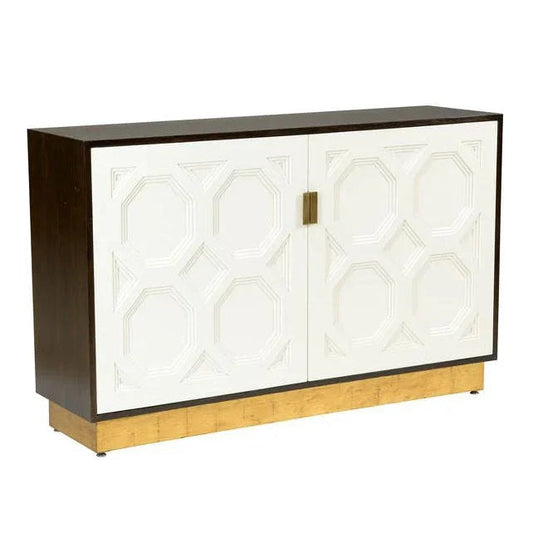 Ponzio Two Drawer Brown Cabinet - LOOMLAN - Chelsea House - Accent Cabinets