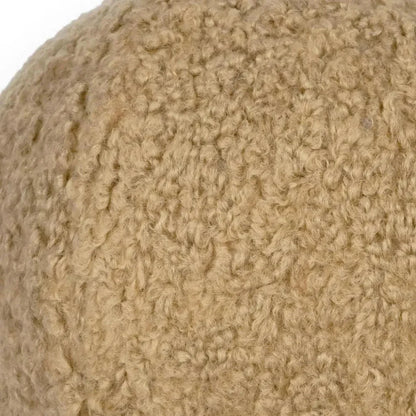 Poodle Ball Latte Brown Throw Pillow Insert - LOOMLAN - D.V. Kap - Throw Pillows