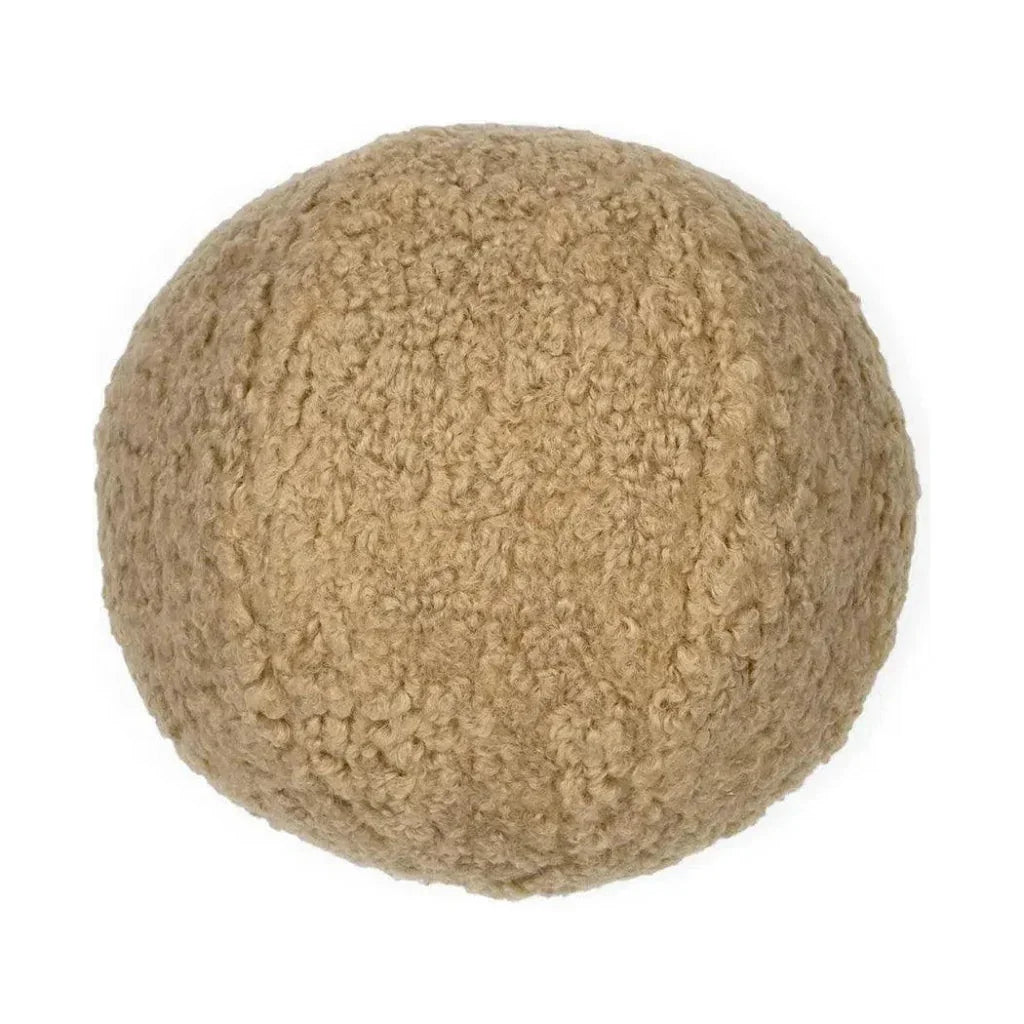 Poodle Ball Latte Brown Throw Pillow Insert - LOOMLAN - D.V. Kap - Throw Pillows