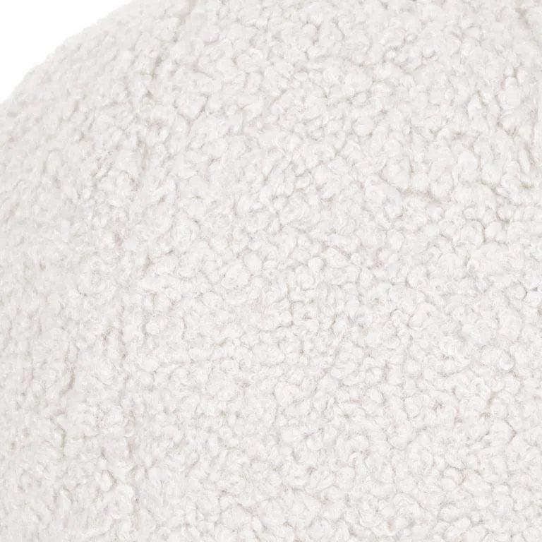 Poodle Ball White White Throw Pillow Insert - LOOMLAN - D.V. Kap - Throw Pillows