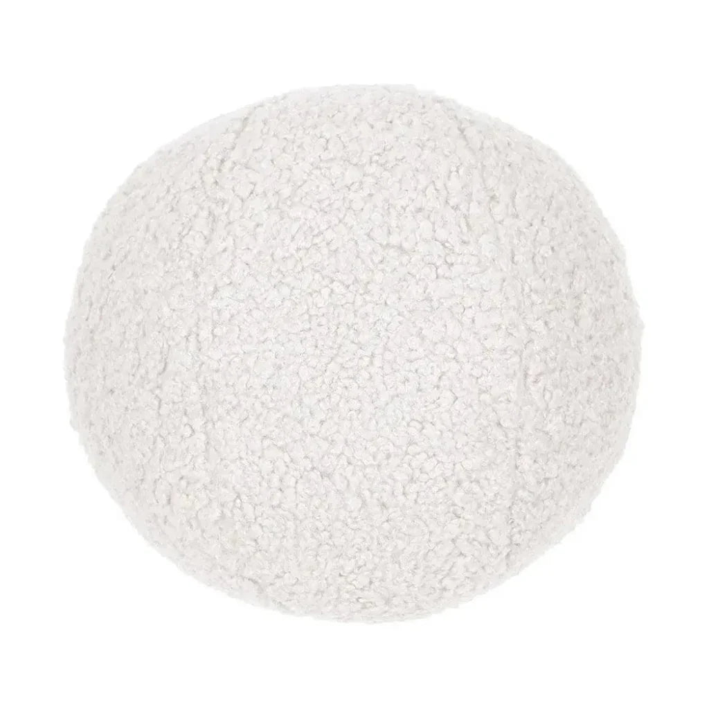 Poodle Ball White White Throw Pillow Insert - LOOMLAN - D.V. Kap - Throw Pillows