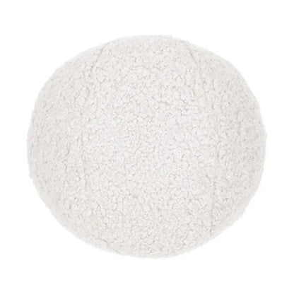 Poodle Ball White White Throw Pillow Insert - LOOMLAN - D.V. Kap - Throw Pillows