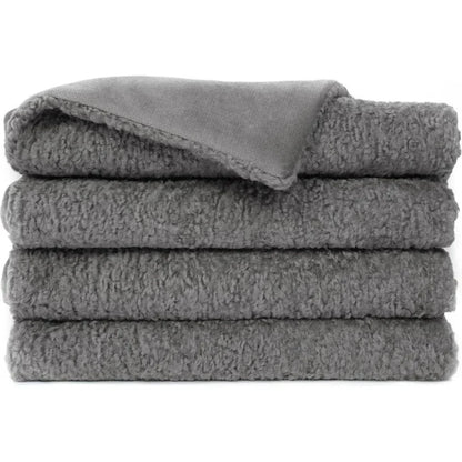Poodle Throw - Grey - LOOMLAN - D.V. Kap - Throw Blankets