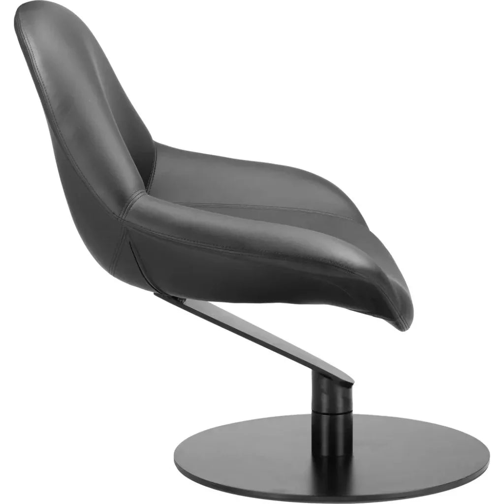 Poole Wood & Steel Black Accent Chair - LOOMLAN - Zuo Modern - Accent Chairs