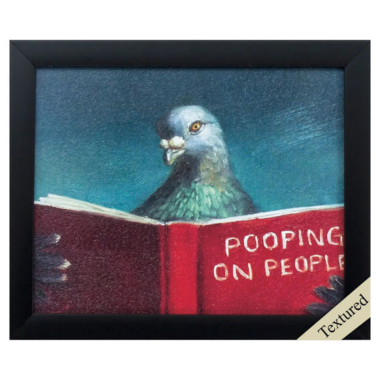 Pooping on People Neutral Framed Wall Art