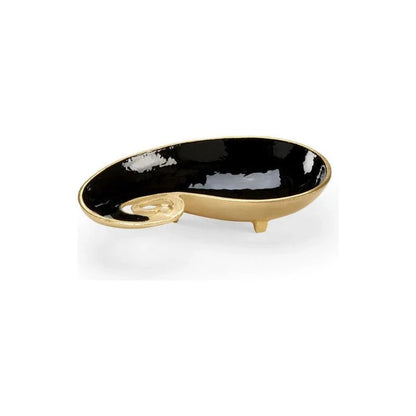 Pop Of Paisley Black Tray - LOOMLAN - Wildwood - Trays