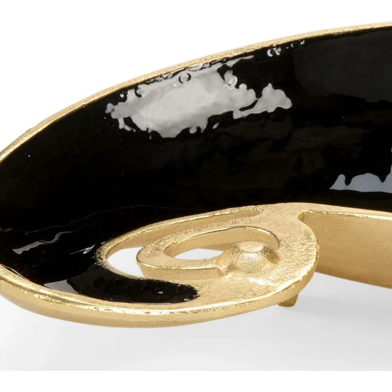 Pop Of Paisley Black Tray - LOOMLAN - Wildwood - Trays