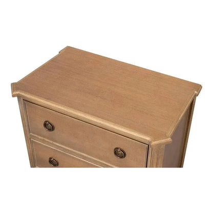 Poppin's Tulip Wood Rectangular Side Table 3 Drawers - LOOMLAN - Side Tables